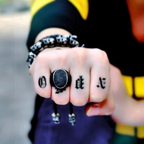 BEIER Retro Fashion Mans 316L Stainless Steel Biker Unique Oval Simple Ring For Men free shipping Dropshipping BR8-645