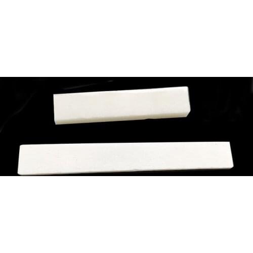1 SET DIY Natural Bone Guitar Bridge Nut Saddle Bone Blank Nut Handmade for LP Classical Acoustic Guitar