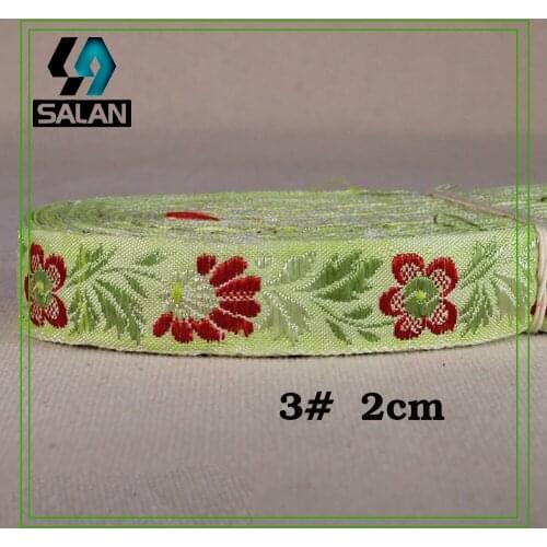 The new supply of flowers, green leaves, ethnic wind ribbon, retro clothing, clothing margin, cuffs, decorative accessories