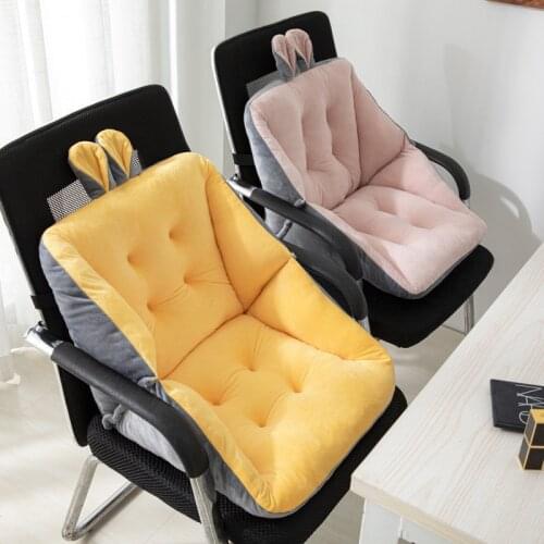 2 Size Sofa Chair Seat Cushion Cartoon Rabbit Ear Plush Seat Pads Floor Cushions Comfortable Filler Armchair Mat For Kids Adult