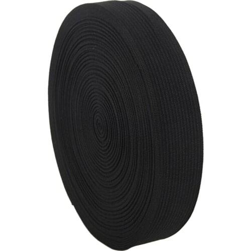 Practical Household 12M Length Stretchy Elastic Band Roll Black 22mm Wide