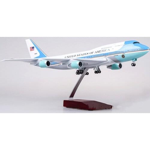 47CM 1:150 Scale Airplanes American Air Force One Boeing B747 Model resin Diecast Aircraft Plane Model Collectible display Gifts