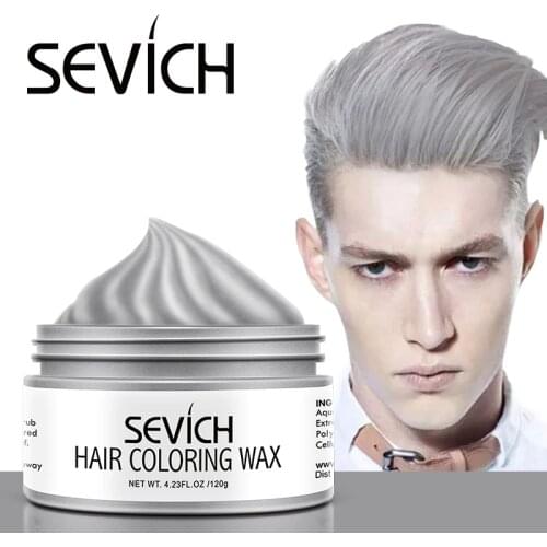 Sevich Styling Products Hair Color Wax Dye One-time Molding Paste 8 Colors Hair Dye Wax Unisex strong hold hair colors cream
