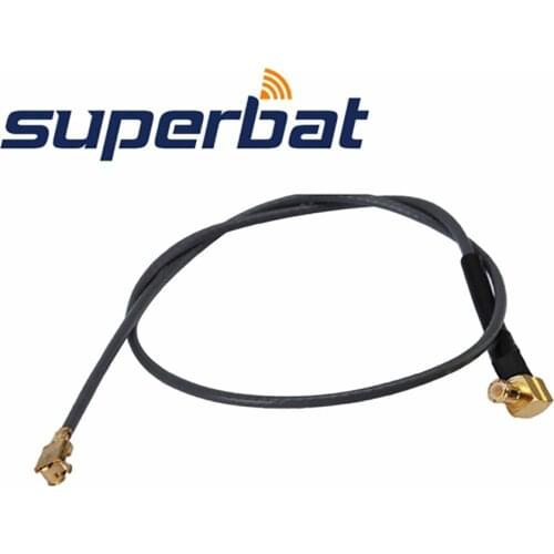 Supetbat IPX/U.FL to MCX Plug RF Coaxial Jumper Cable 1.13mm Cable 15cm