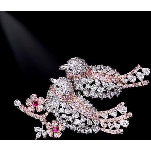 Броши птица на одежду SWOUR China At AliExpress