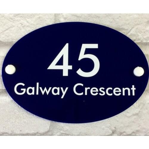 DIY House Number HOUSE SIGN PLAQUE personalised address house door number street name acrylic