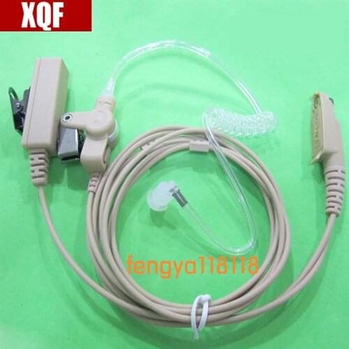XQF Natural air pipe headphones for Motorola GP328PLUS /GP328+/344 EX500/600 two way radio