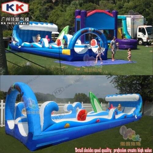 Backyard Water Park Adventure Crazy Popular Custom Giant Inflatable Water Slip N Slide For Adult