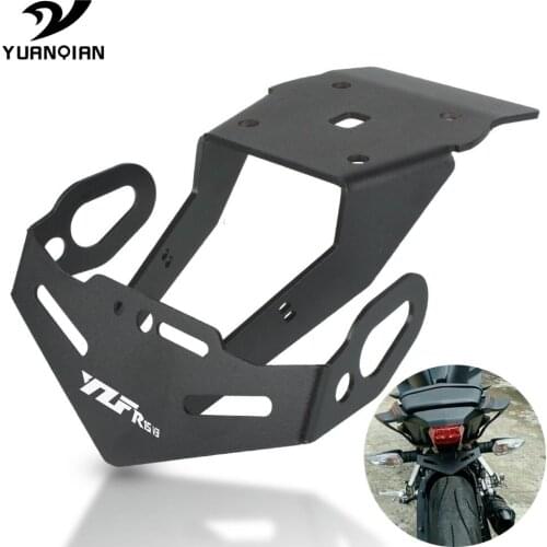 YZF R15 V3 Motorcycle Parts License Plate Holder Frame Bracket LED Light For YAMAHA YZF-R15 V3 YZFR15 V3 2017 2018 2019 2020