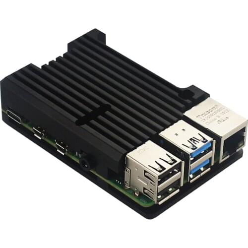 Raspberry Pi 4 Aluminum Case Raspberry Pi 4 Protective Armor Alloy Box Enclosure Cooling Plate for Raspberry Pi 4 Model B