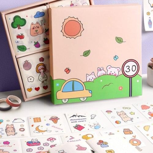 100 pcs Kawaii Stationery Stickers for DIY Craft Scrapbooking Album Junk Journal Happy Planner Cartoon Bottle Diary Stickers