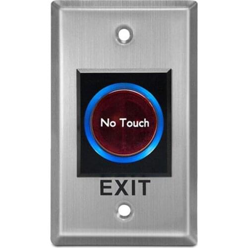 5pcs Infrared exit button,NO touch panel ,NO/NC/COM output, blue back light electric box cassette