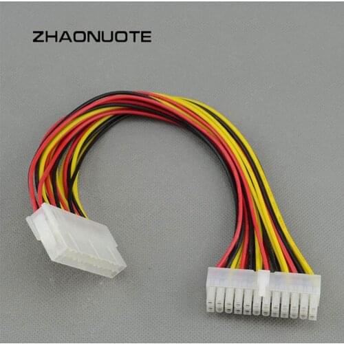 5pcs ATX 24Pin Power Supply Computer Adaptor Extension Cable Line Lead Wire Connector