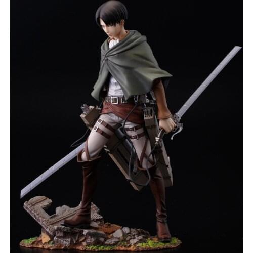 Anime Attack On Titan Levi Ackerman Standing Ver. PVC Action Figures Collection Toys For Children Doll 20cm