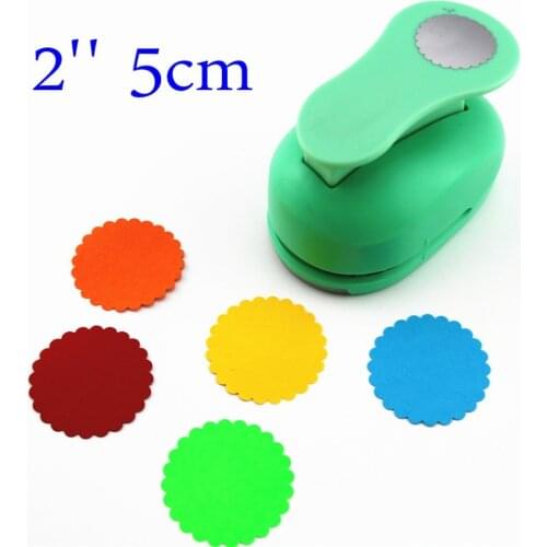 Large 2'' 5cm circle furador paper punches for scrapbooking craft perfurador diy puncher paper circle cutter3178