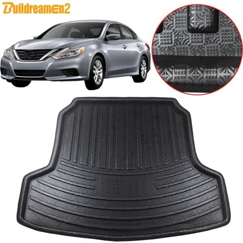 Buildreamen2 For Nissan Altima Teana (L33) Car Trunk Mat Boot Tray Liner Floor Cargo Carpet Pad 2013 2014 2015 2016 2017 2018