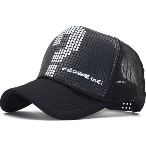 Spring/summer Fashion Women/mens Baseball Caps Man Fishing Hat Couple Sun Cap Female Hip-hop Hat Male Net Cap Outdoor Truck Cap
