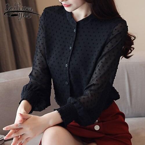 Fashion Woman Blouses 2021 Spring Long Sleeve Women Shirts White Blouse Tops OL Style Women Blouse Shirt Blusas 0974