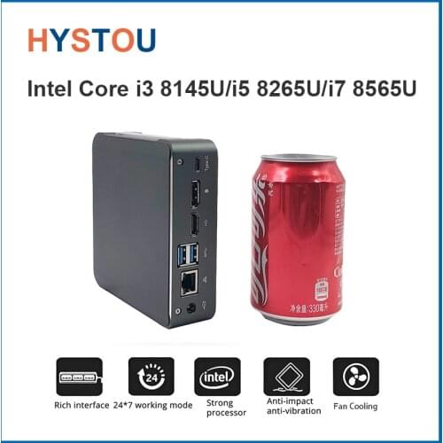 Intel Core I7 8565U I5 8265U DDR4 2*DDR4 RAM Max 64G NVME M.2 SSD Desktop mini PC micro Linux I3 8145U Type-c DP HDMI 2.0 4K