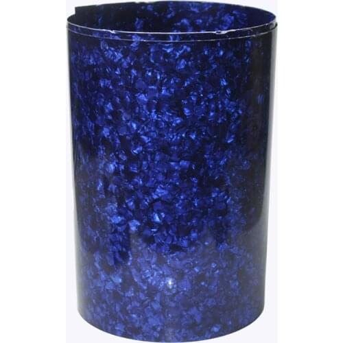 Gauge 0.46mm Pearl Blue Celluloid Sheet Drum Wrap For Guitar Drum Luthier 63x16in