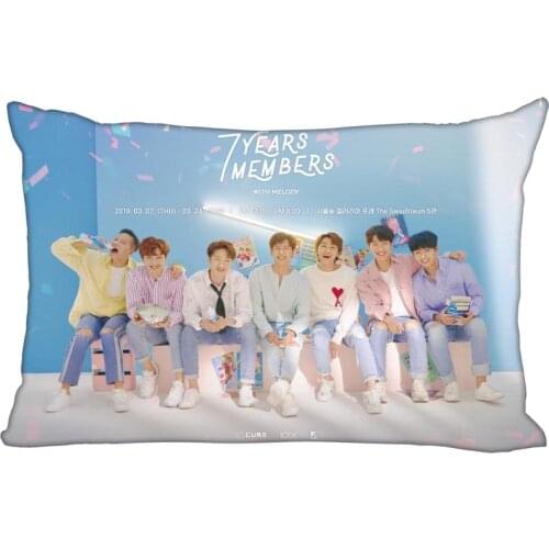 KPOP BTOB printed rectangular pillowcase Fashion Decorative two sided printing satin pillow cover Custom your image gift