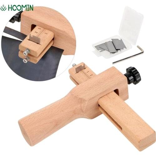Wooden Strip Leather Cutter Strap Cutter Length Unit cm/inch Hand Cutting Leather Craft Strip Belt Maker Leather Tools