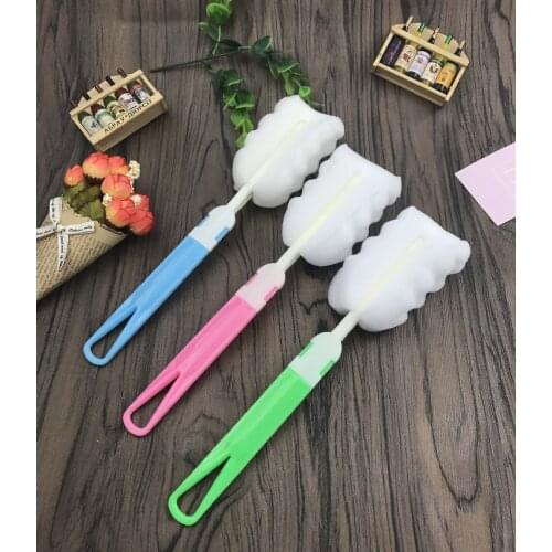 Artifact Long-handled Brush Cup Clean Washing Bottles no Dead Angle tea undertakes Sponge Milk Bottle Brush cleaner