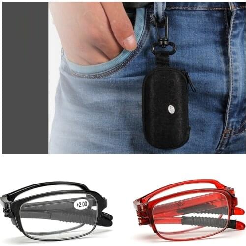 Folding Reading Glasses Foldable Presbyopia Glasses Men Women Vintage Computer Eyeglasses with case 1.0 1.5 2.0 2.5 3.0 3.5 4.0
