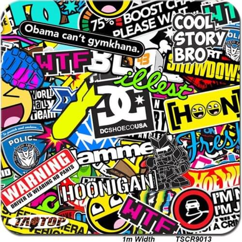 TS9013 size1m*10m new popular cartoon design Hydro Graphics filmWater Transfer Printing Film pva hydro dipping film