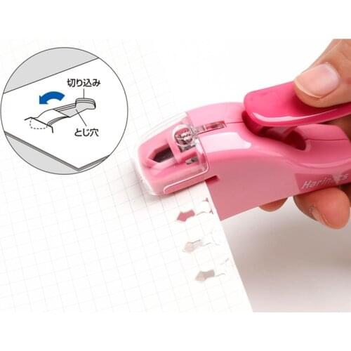 Creative Hot Mini Stapler Safe Staple Free Stapler Office Paper binding Stapleless Stapler Without Staple