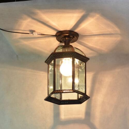 Outdoor Waterproof Park Hotel Entrance Terrace Corridor Villa Gazebo Table Lamp LED ceiling light