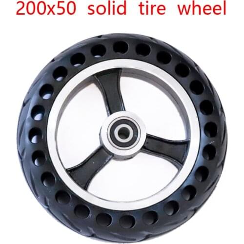 High quality 200x50 solid wheel Explosion-proof Electric Bike Scooter tyres 8 inch Motorcycle Solid Tires Bee Hive Holes