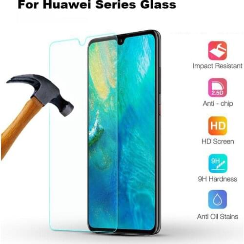 Tempered Glass for Huawei Honor 9X Max 20 10 9 Lite 8C 8X P30 Lite Y9 2019 Nova5i Pro Screen Protector Safety Film