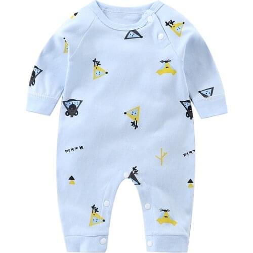 ZWF223 New Fashion Newborn Toddler Infant Baby Boys Romper Long Sleeve Jumpsuit Playsuit Little Boy Outfits Black Clothes