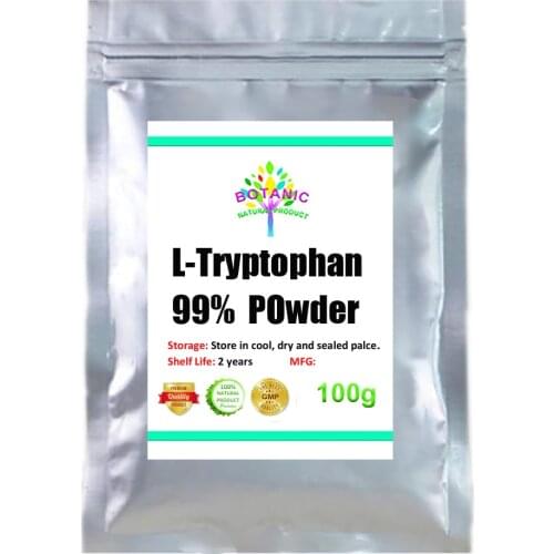 100-1000g weight loss powder pure L-tryptophan, tryptophan powder and tryptophan powder are important nutrients for human body