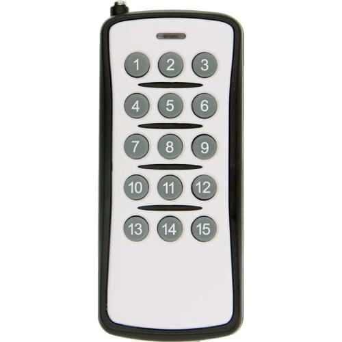 15 CH Channels 15CH RF Wireless Remote Control,315/433 MHz Transmitter Fixed Code PT2262