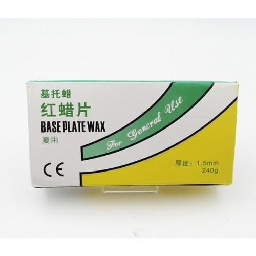 3boxes Dental Lab Material 1.5mm Dental Base Plate Wax for Summer