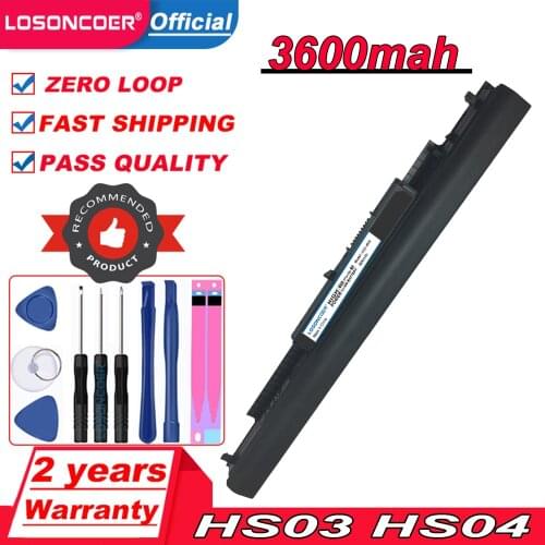 3600mAh Laptop Battery HS03 HS04 HSTNN-LB6V HSTNN-LB6U For HP 240 245 250 G4 Notebook PC