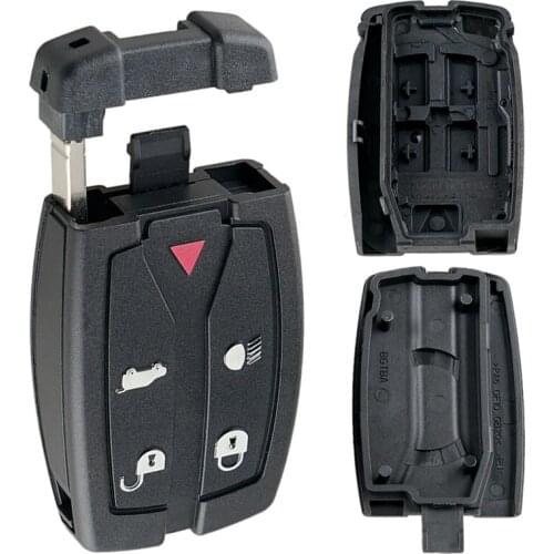 5 Buttons Car Remote Key Fob Replacement Shell Universal Auto Car Key Case With Uncut Blade Fit for Land Rover Freelander 2