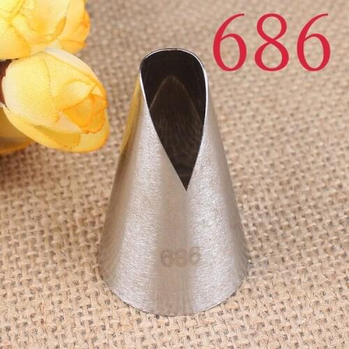 686# Santana Cream Decorating Mouth 304 Stainless Steel Welded Polishing Baking DIY Tools Queen