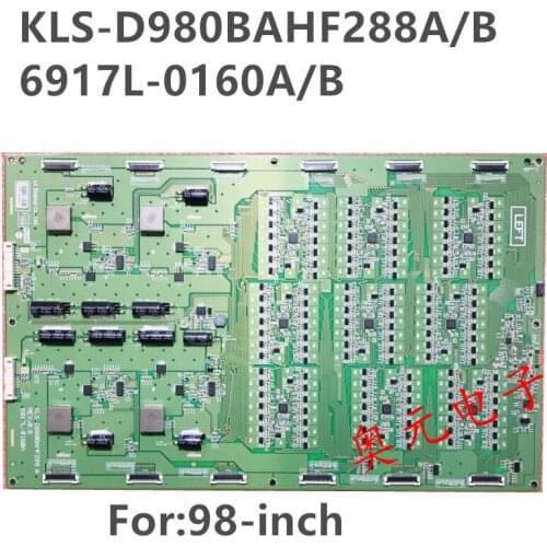 Free shipping high voltage constant current backlight booster board KLS-D980BAHF288A/B 6917L-0160A/B Fof:98-inch Good test