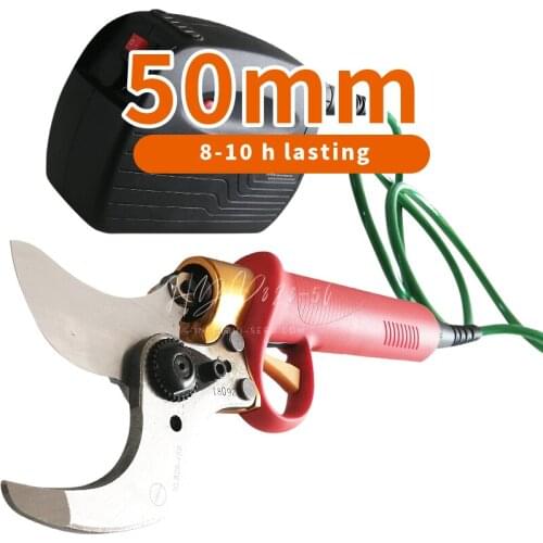 HISEED 44V 500W 50mm brushless electric pruning shears and rechargeable