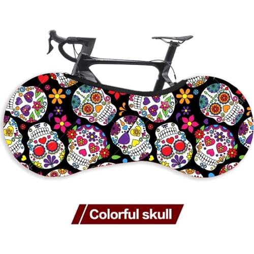 Best Cycling Bicycle Bike Protector Cover MTB Road Bicycle Anti-dust Wheels Frame Cover Scratch-proof Storage Bag Colorful Skull