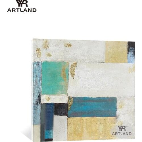 Hot sale Handmade oil painting abstract Color block wall home deocoration hanging picture for living room sofa background