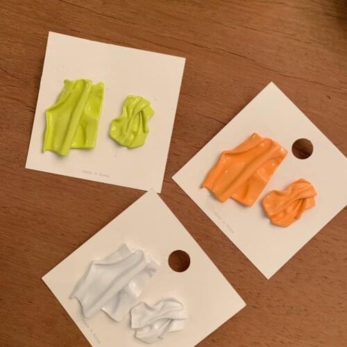 Hot Trendy Cute Candy Earrings Fashion Jewelry Earrings Asymmetric Earrings For Women Statement Earrings