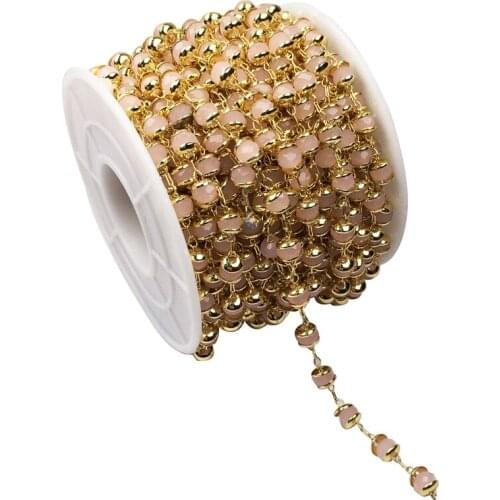 Hot Sale Golden Chain Crystal Ball for Charms Jewelry Making Handmade Necklace Bracelet for DIY Women Christmas Gift