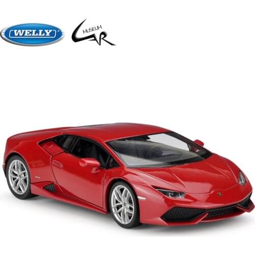 WELLY 1:24 Model Car Simulation Alloy Metal Toy Car Childrens Toy Gift Collection Model Toy Gifts Lamborghini Huracan Lp610-4