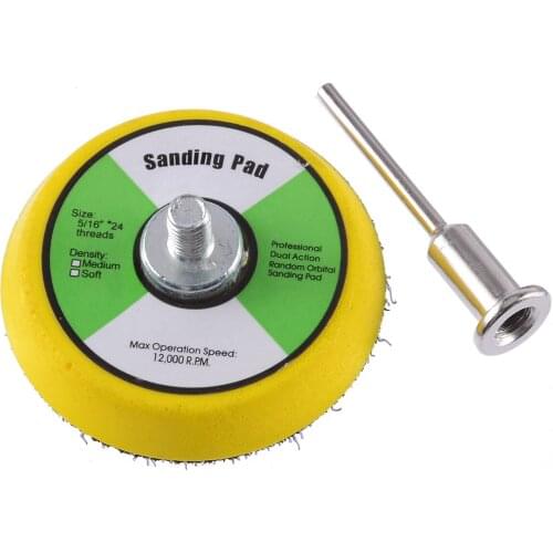 New 50mm M6 Polishing Backer Plate Self-adhesive Pneumatic Grinding Backer Plate With 3mm Shank For Wood Metal Stone Polishing