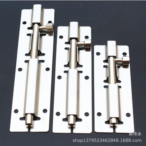 Door Lock Window Limiter Gate Sliding Bolt Cabinet Door Retainer Furniture Accessories Chains Hinged Stainless Steel Anti-theft