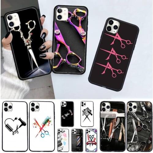 Hair Stylist Hairdresser pattern Phone Case for iPhone 11 12 pro XS MAX 8 7 6 6S Plus X 5S SE 2020 XR